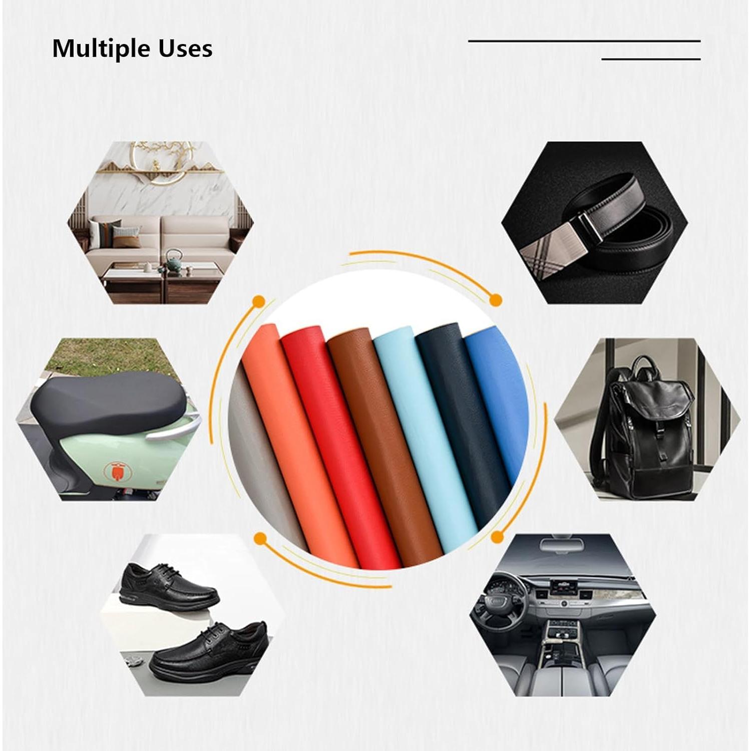 Parche de Reparación de Cuero BetterJonny 30x137cm Negro