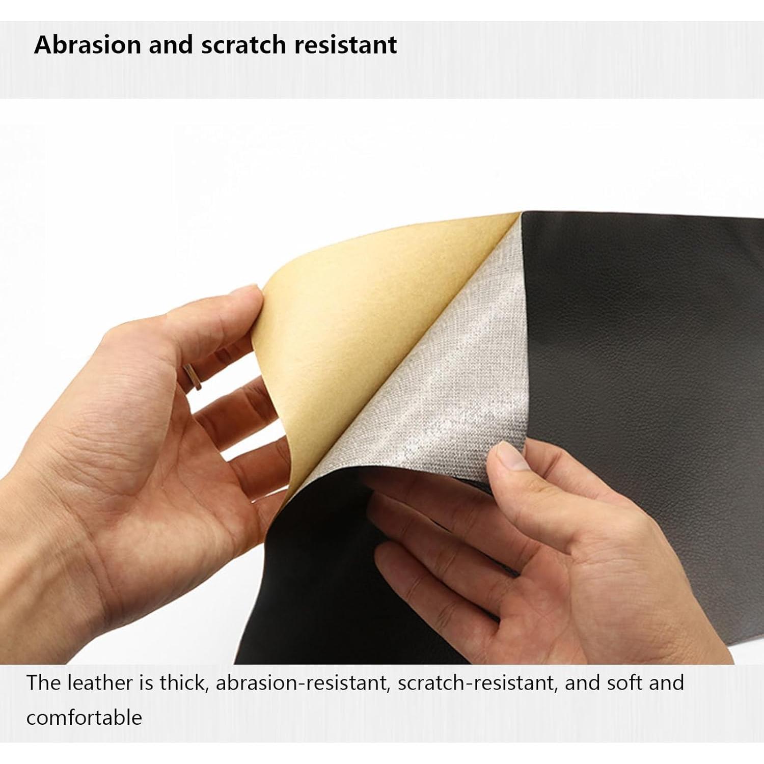 Parche de Reparación de Cuero BetterJonny 30x137cm Negro