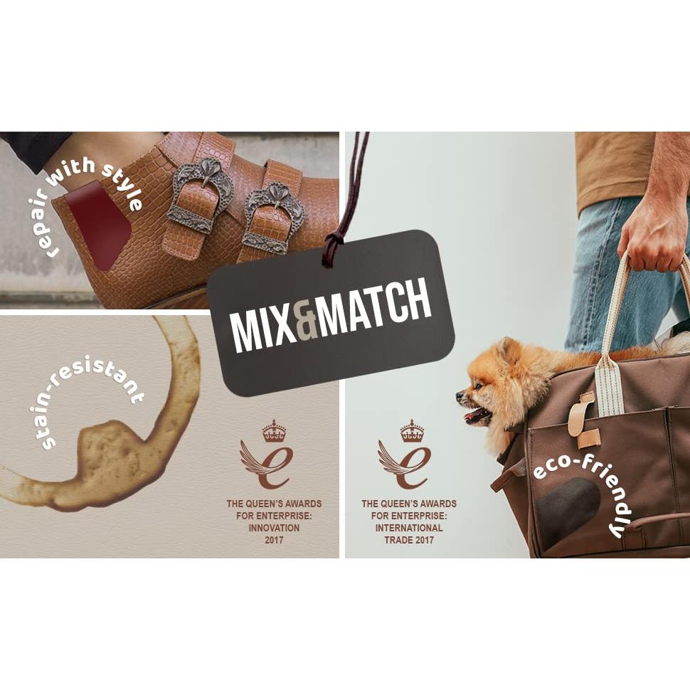 MastaPlasta Original Self-Adhesive Leather Repair Patch - Beige 11" x 8" (28 x 20 cm), Instant Upholstery-Quality Scratch & Tear Repair for Sofas, Car Interiors, Bags, Vinyl & More