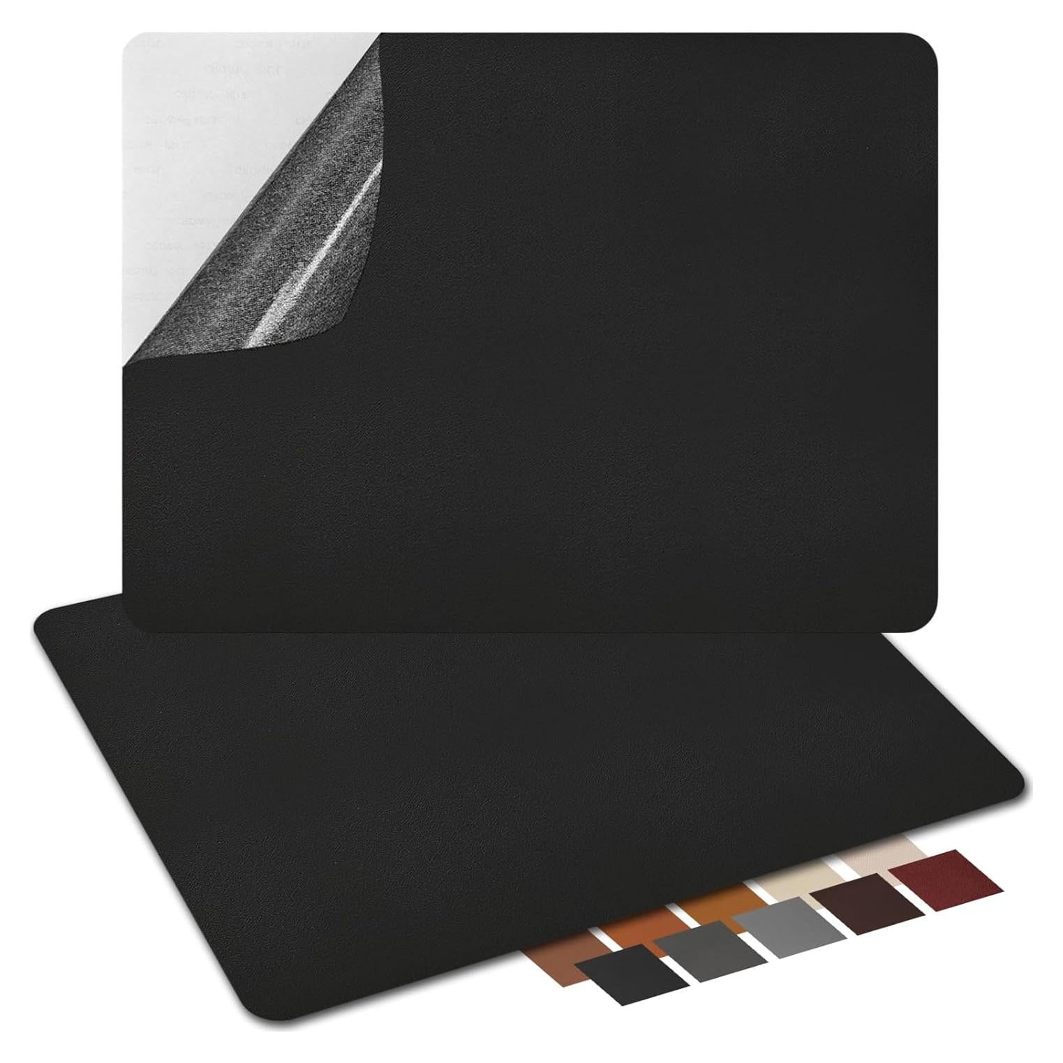 Parche de Reparación de Cuero Autoadhesivo ZESION 20x28 cm Negro