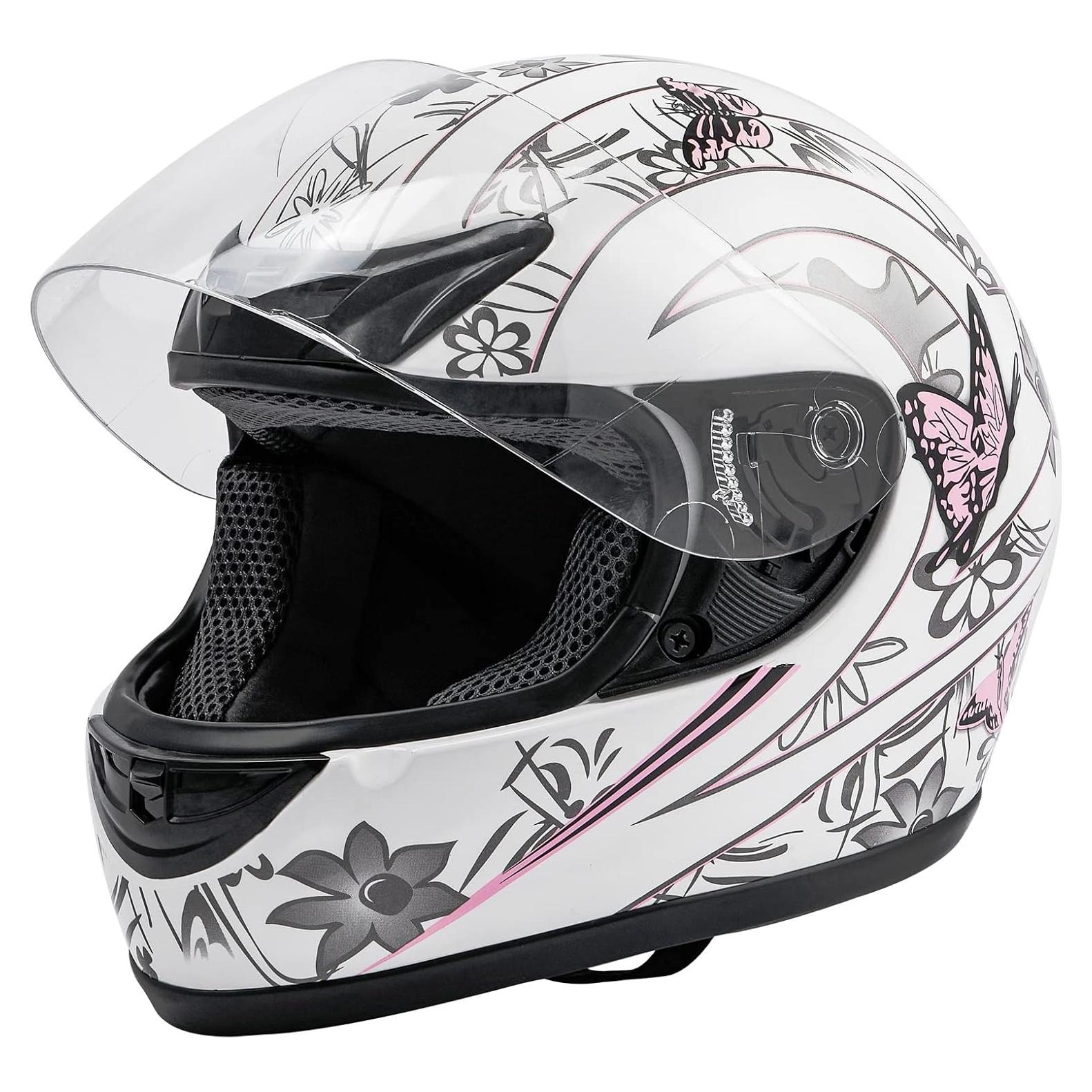 Casco Completo TCMT Mariposa Flip Up XL para Adultos