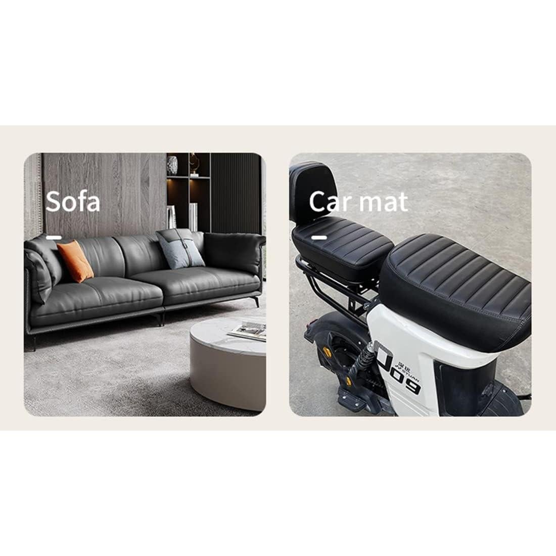 9 Piezas Parches de Reparación Autoadhesivos Cuero Marrón