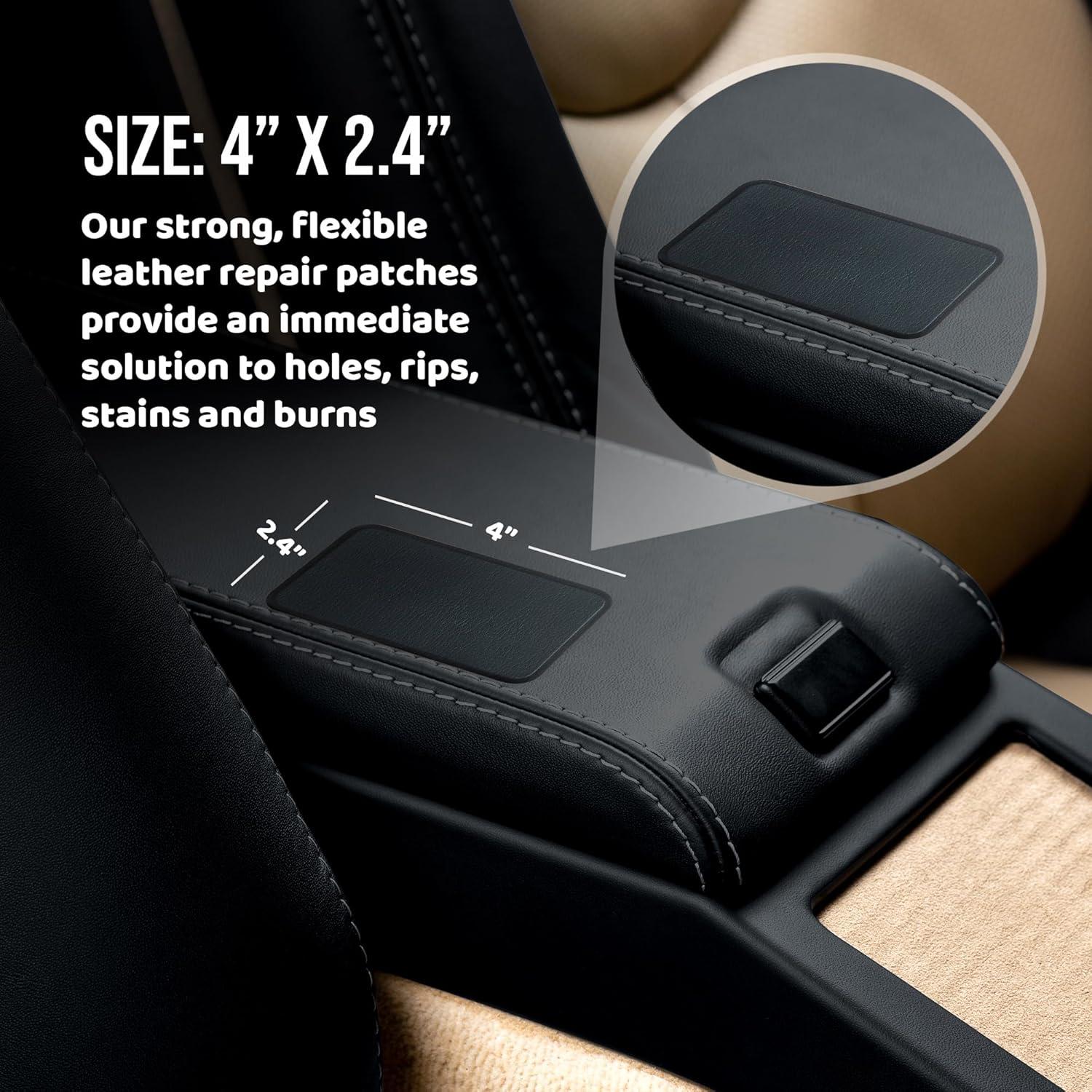 Parche de Reparación de Cuero MastaPlasta Beige 10x6 cm