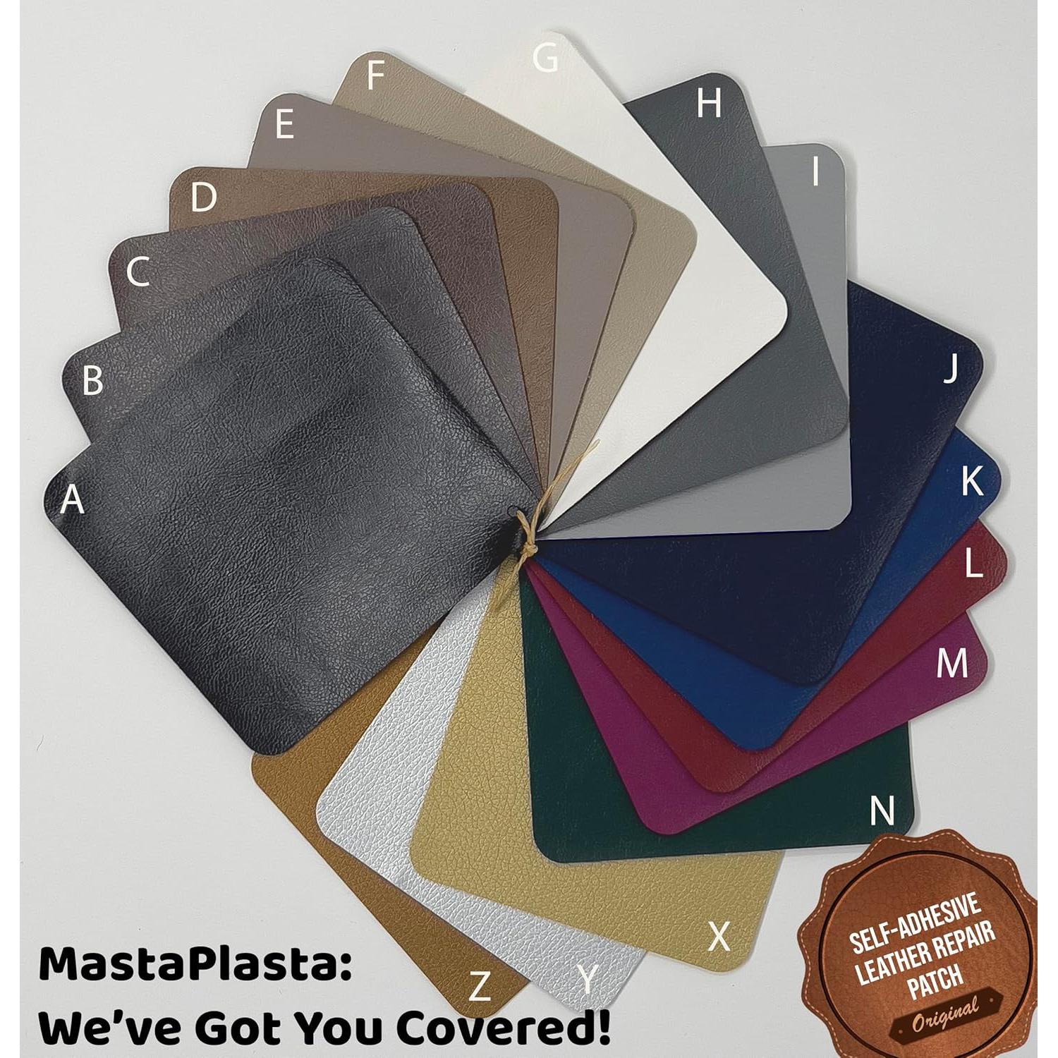 Parche de Reparación de Cuero MastaPlasta Beige 10x6 cm