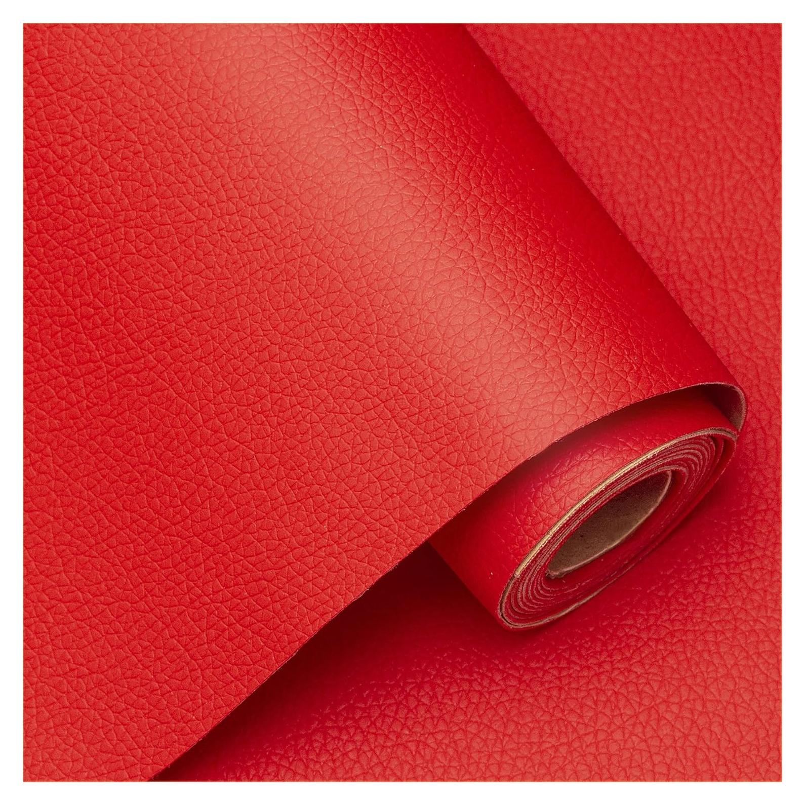 Kit de Reparación de Cuero Autoadhesivo GAOTLIN 34x200cm Rojo