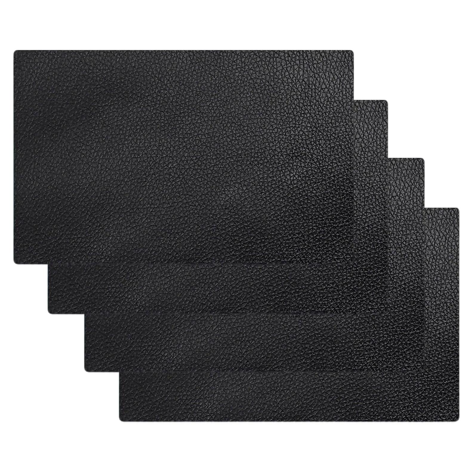 4 Parches de Reparación de Cuero Autoadhesivos Hapforever 20x30cm