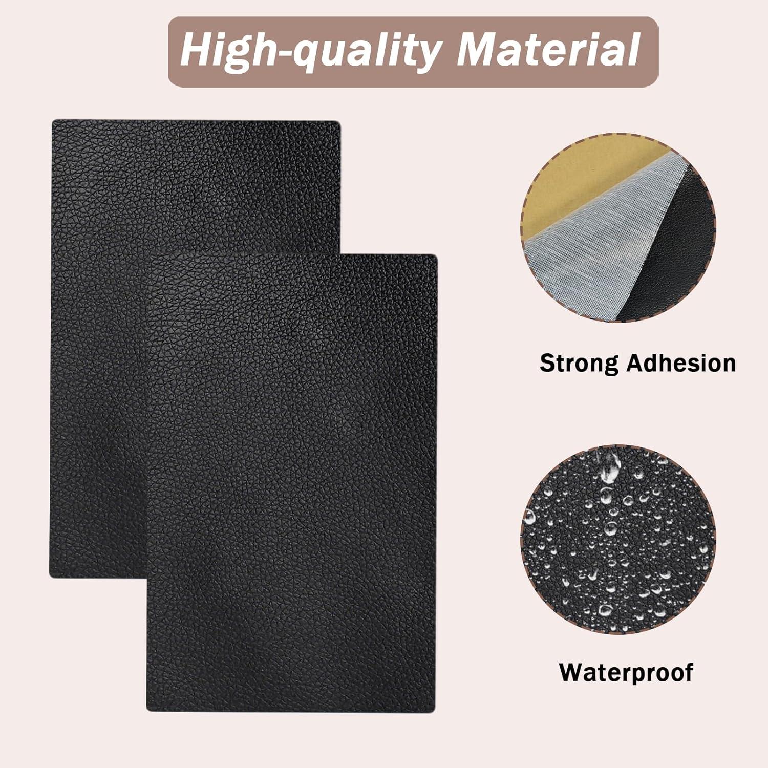 4 Parches de Reparación de Cuero Autoadhesivos Hapforever 20x30cm