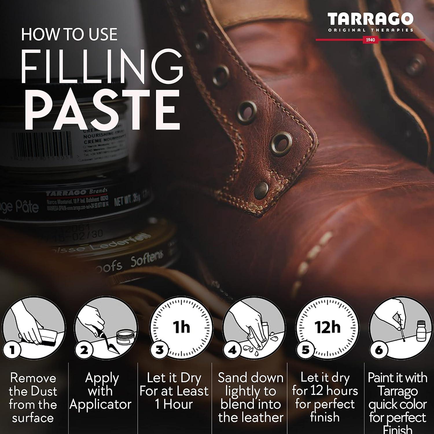 Pasta de Relleno Tarrago 50ml para Reparación de Cuero Incoloro