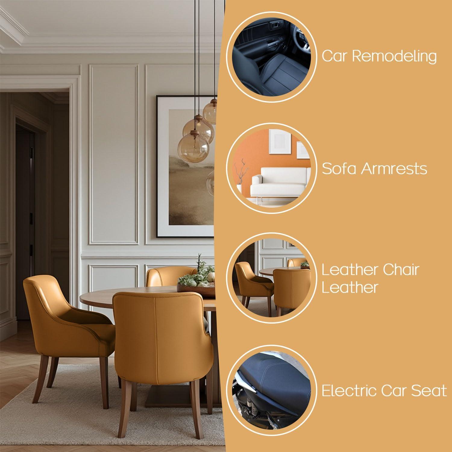 Parche de Reparación de Cuero DSEmpyrion 30x300 cm Caqui