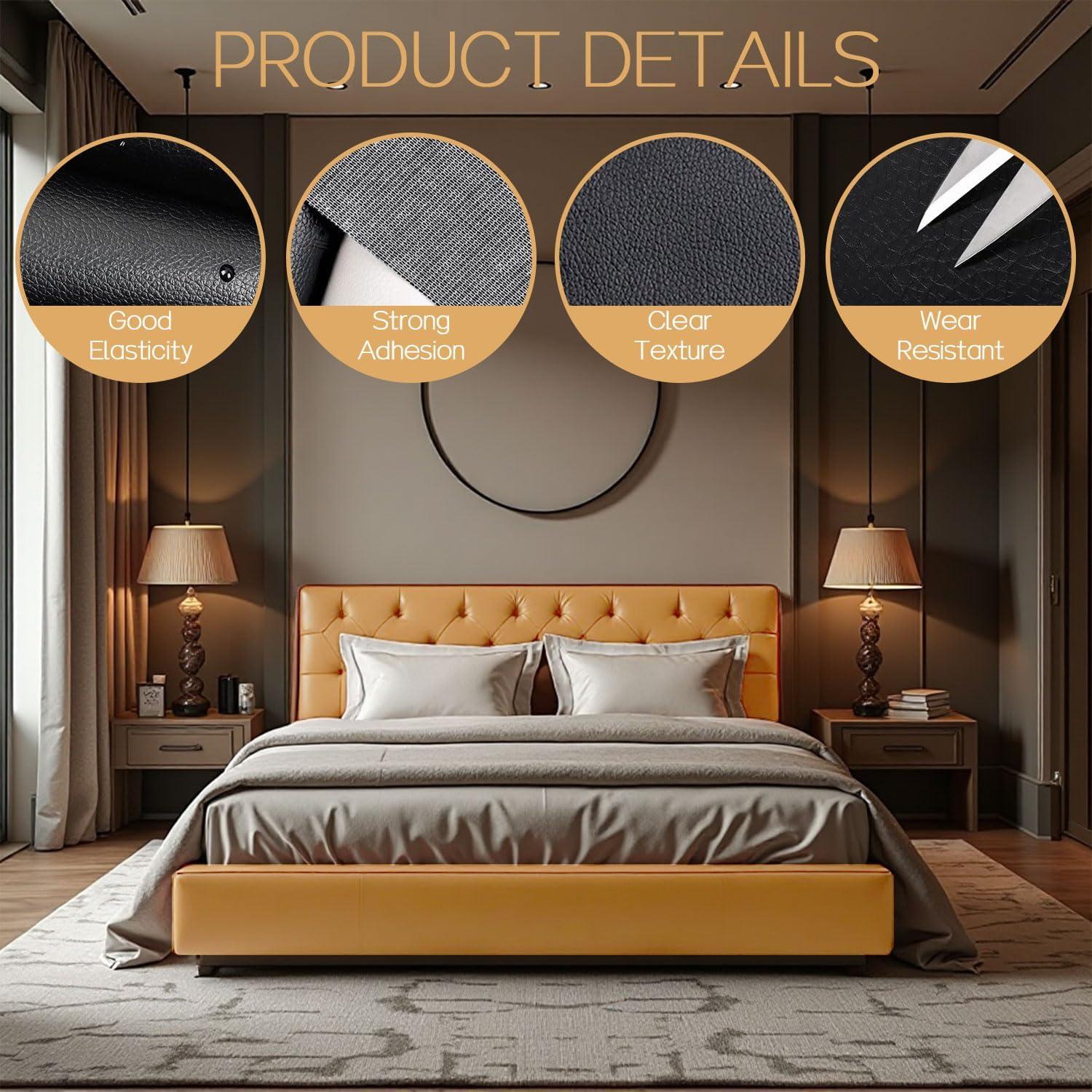 Parche de Reparación de Cuero DSEmpyrion 30x300 cm Caqui