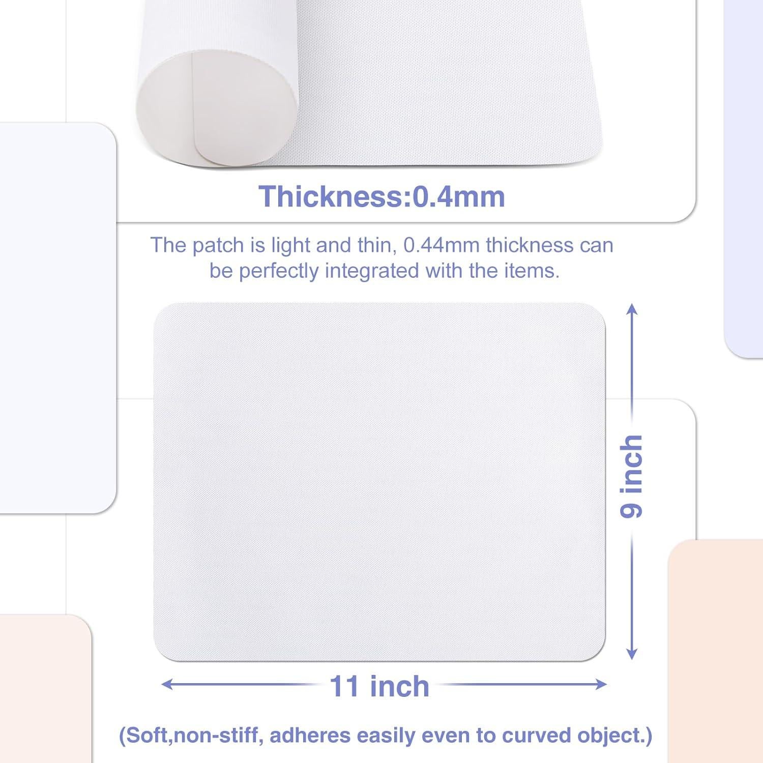 Parche de reparación Gheeidau 27.94x22.86 cm 3 piezas negro