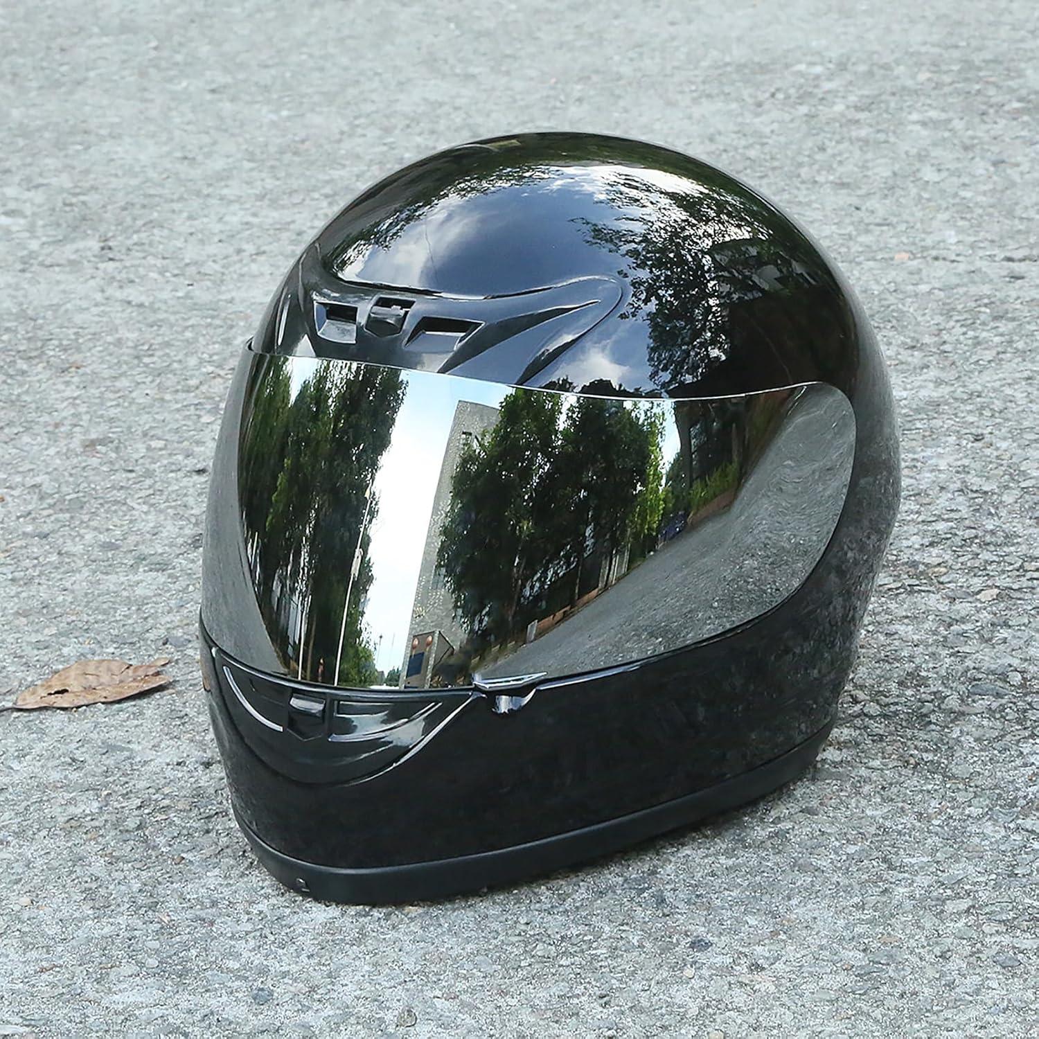 Casco TCMT Off-Road Negro Brillante Talla M con Visera