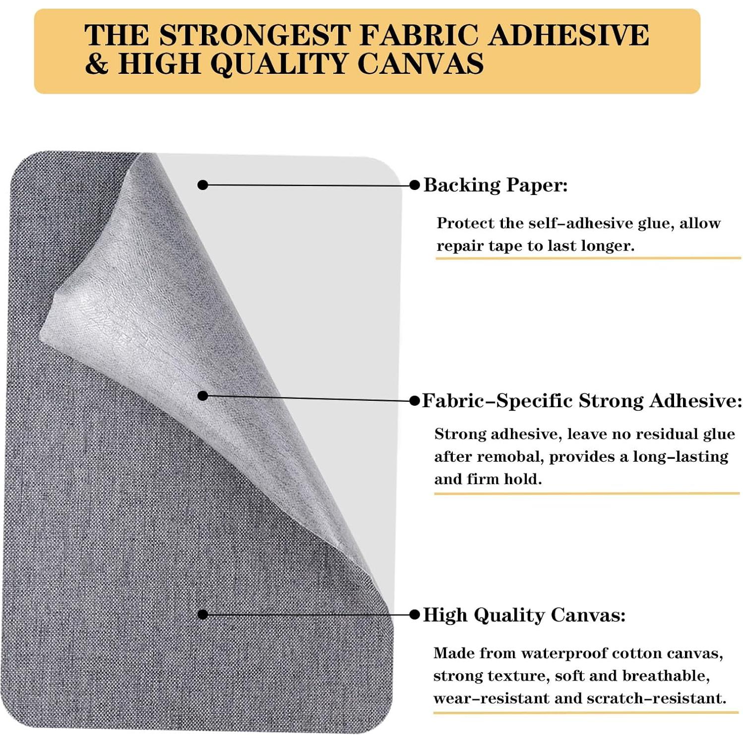 Parche de Reparación Autoadhesivo Lino 20x30 cm 2PCS Autrends