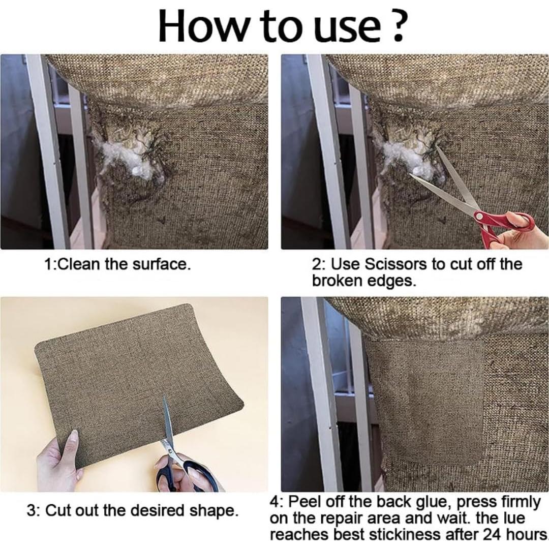 Parche de Tela Autoadhesivo SiiRo 33x102 cm Amarillo