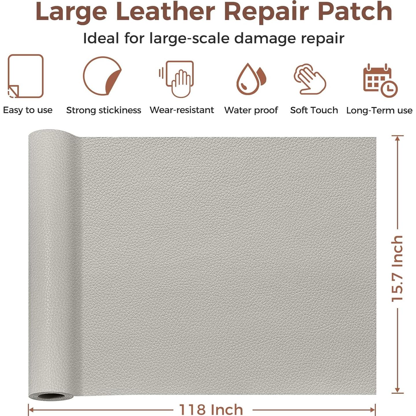 Cinta de Reparación de Cuero NRGready 40.1x299.7cm Gris Claro