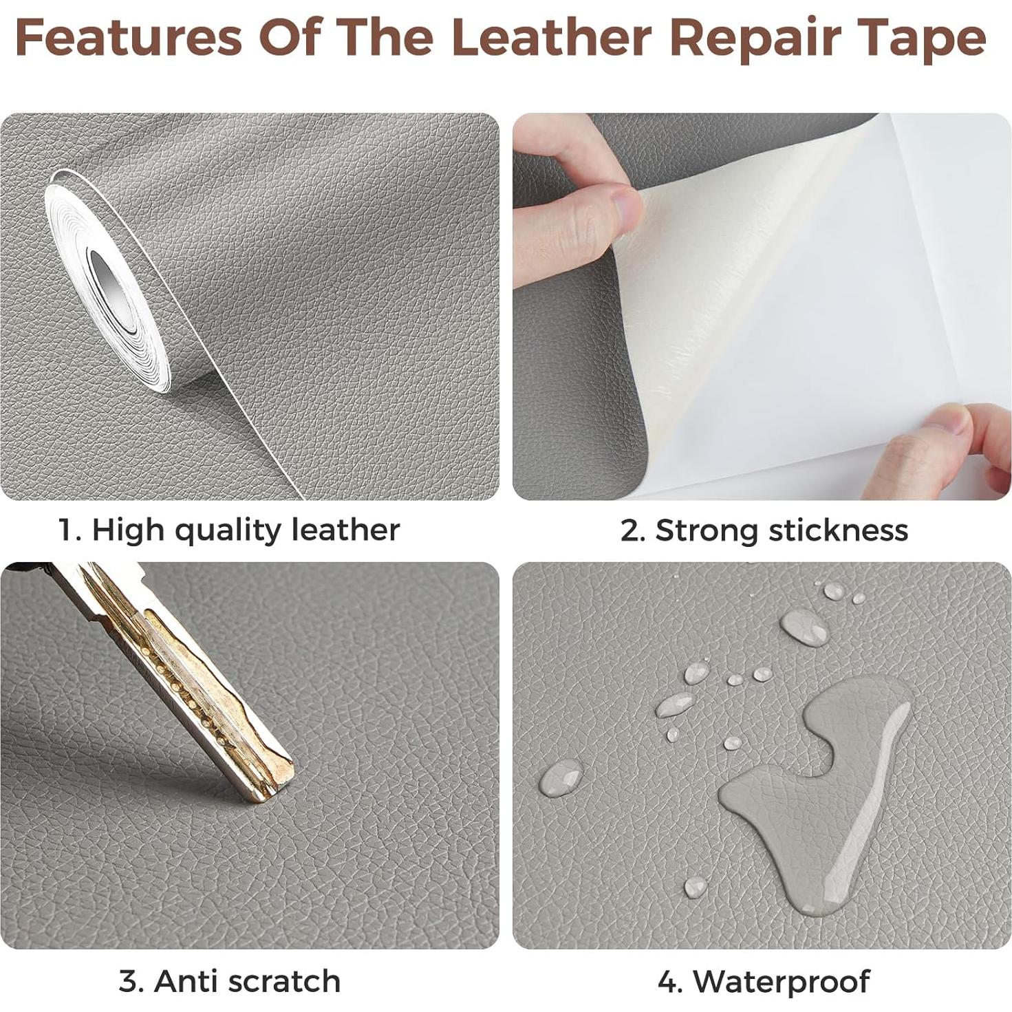 Cinta de Reparación de Cuero NRGready 40.1x299.7cm Gris Claro