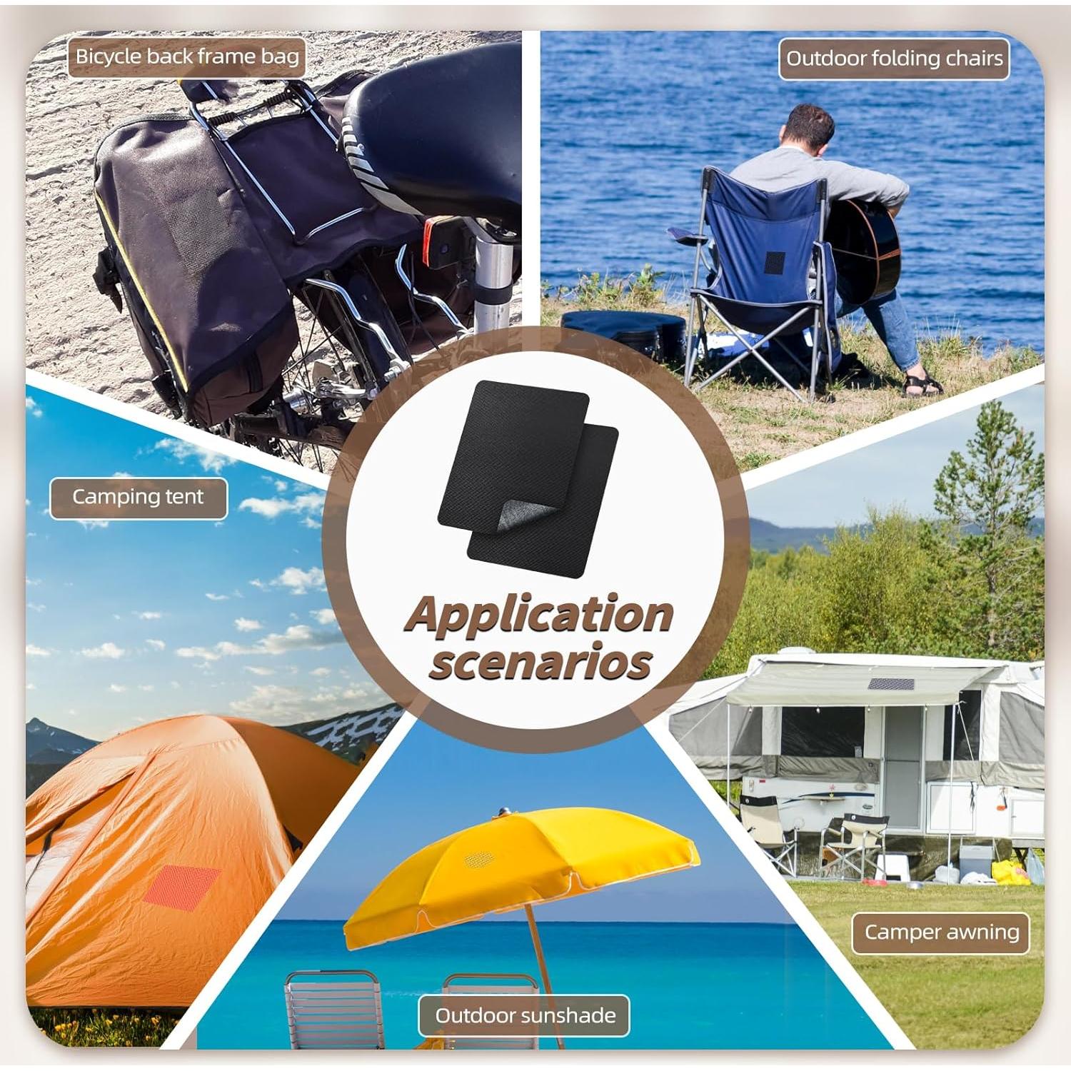 Parche de Reparación Impermeable KING MOUNTAIN 23x28 cm 2 Pcs