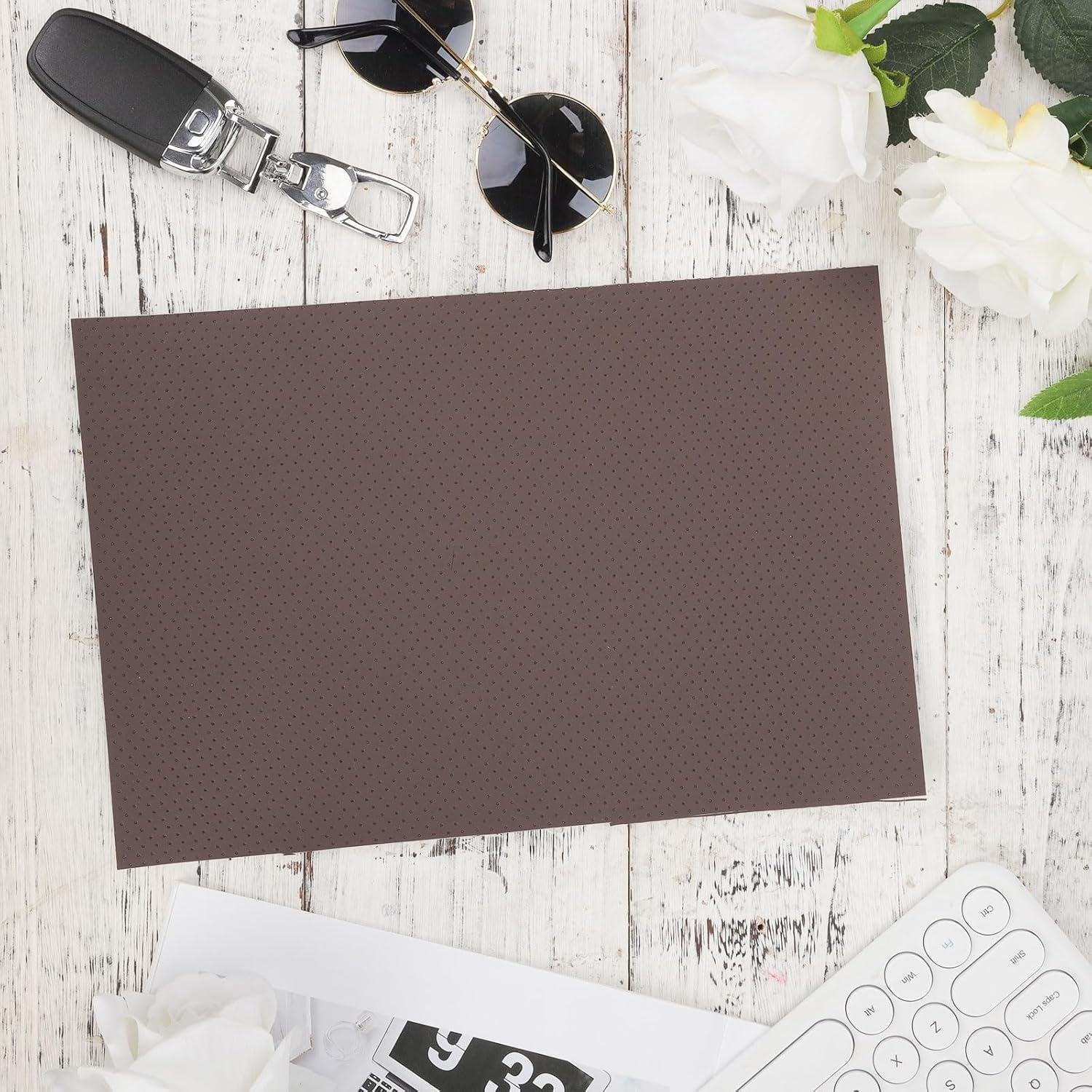 Parche de Reparación de Cuero NQEUEPN 20x30cm Autoadhesivo Marrón