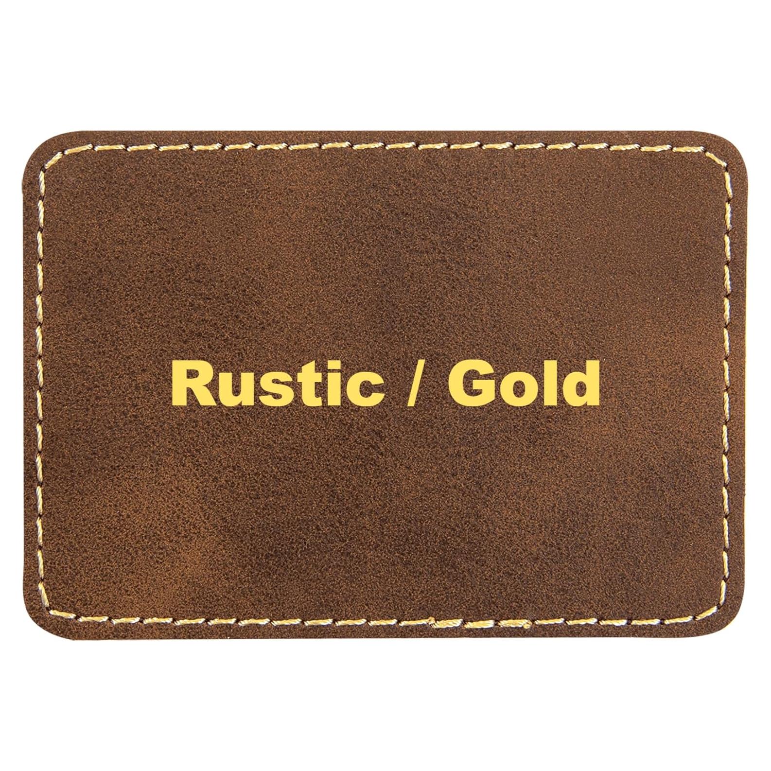 Parches de cuero sintético grabables Regalo Láser 25 unidades