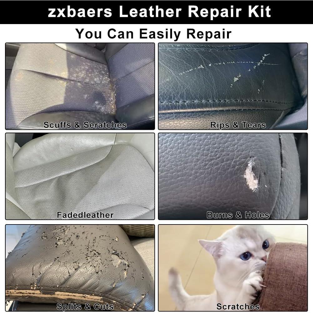 Kit de Reparación de Cuero Zxbaers 7.62x152.4cm Autoadhesivo