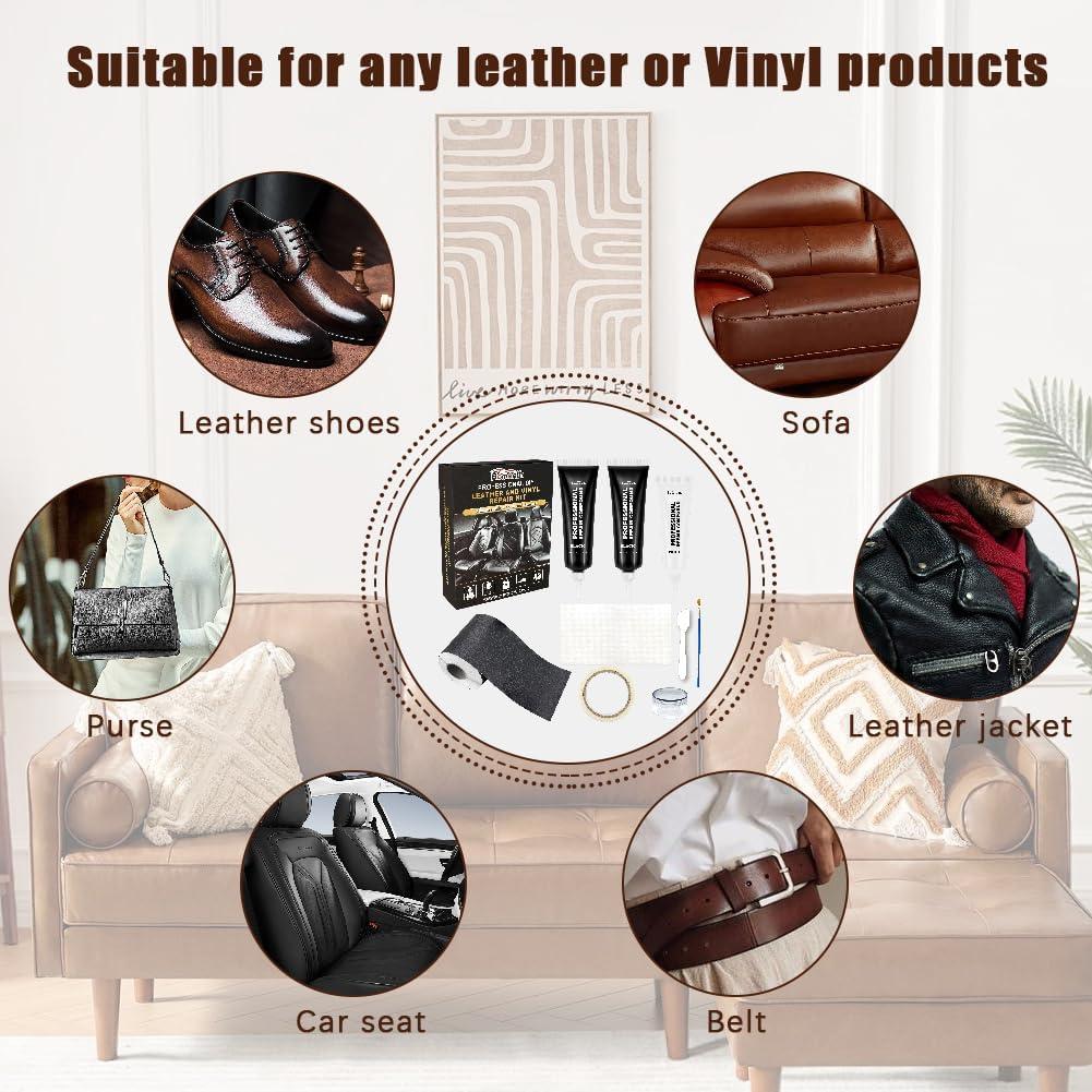 Kit de Reparación de Cuero Zxbaers 7.62x152.4cm Autoadhesivo