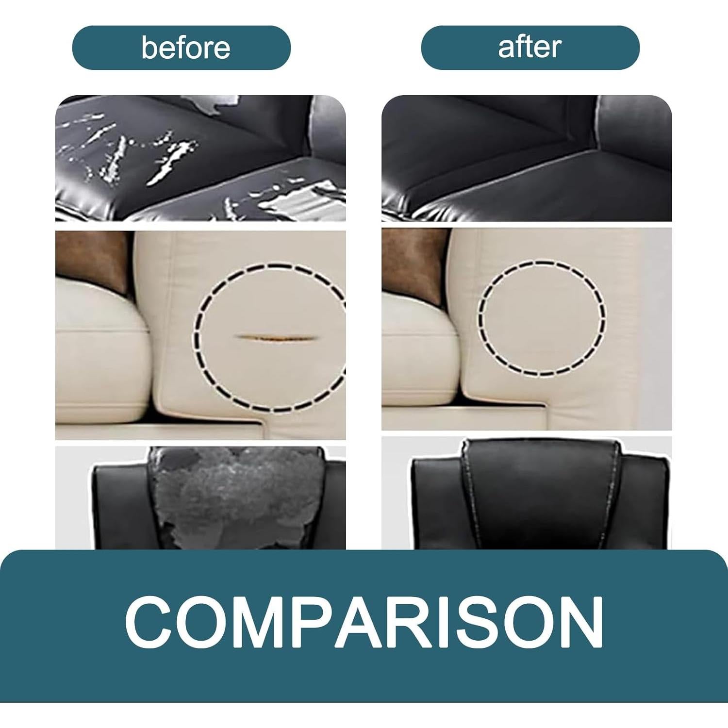 Etiqueta de Reparación de Cuero Civwesi 152x7.6cm Autoadhesiva