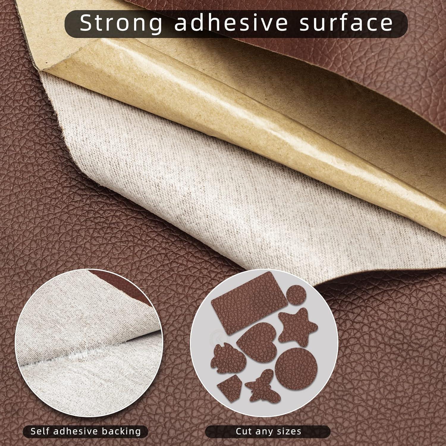 Parche de Reparación de Cuero AINITAOCOM 34x300cm Autoadhesivo