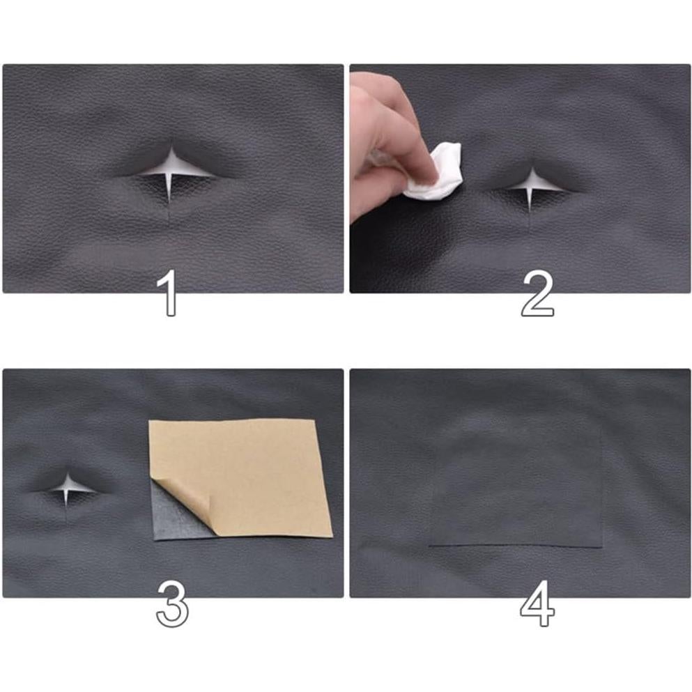 Parche de Reparación de Cuero Autoadhesivo SiiRo 50.8x50.8 cm