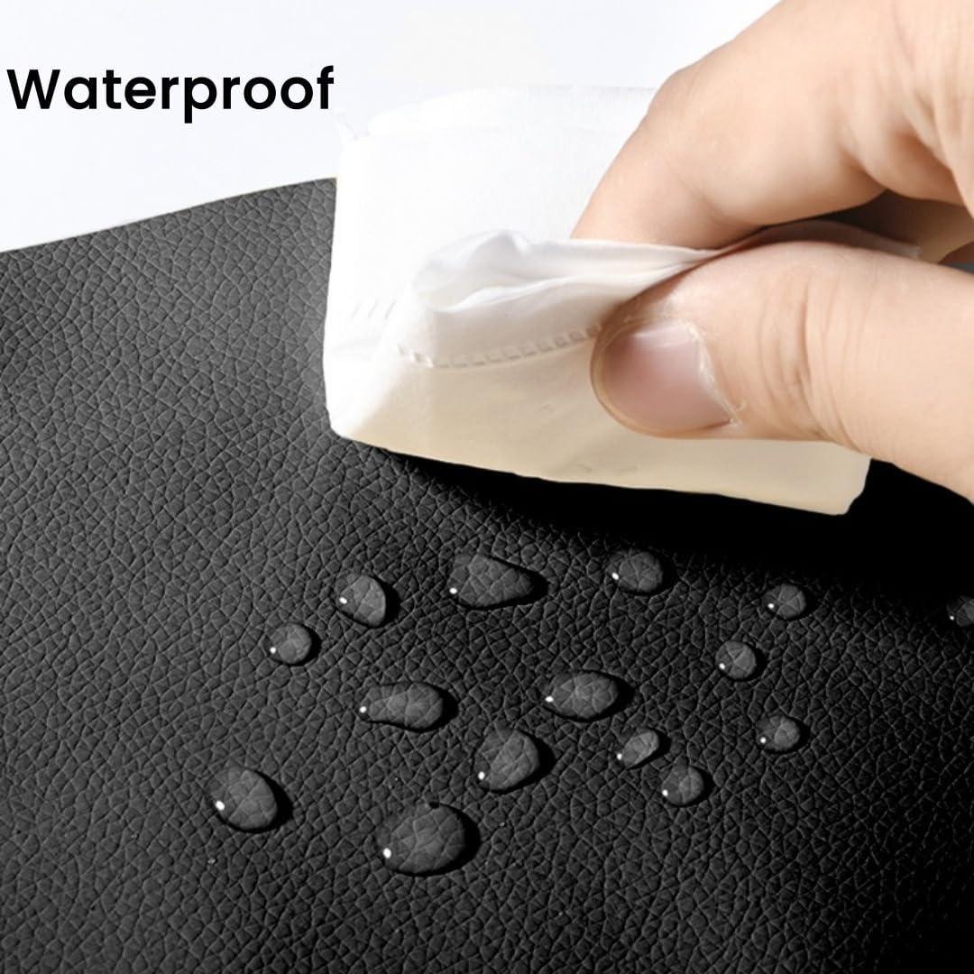 Parche de Reparación de Cuero Autoadhesivo SiiRo 40x200cm Negro