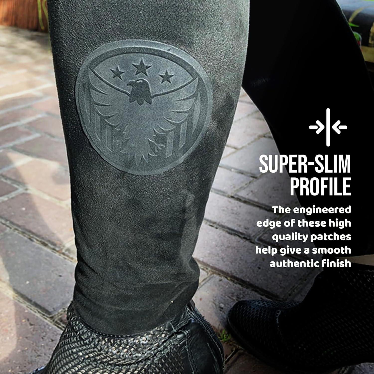 Parche Autoadhesivo MastaPlasta Suede Beige 8cm para Reparación