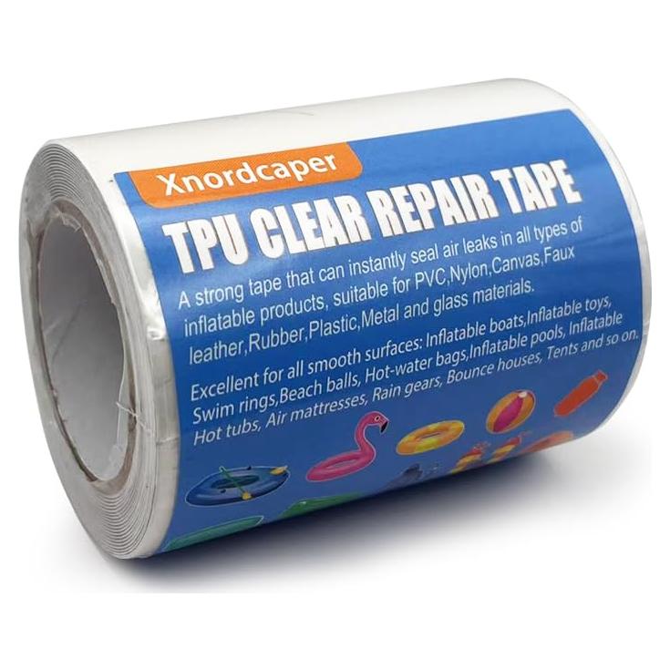 Cinta de Reparación Transparente TPU 8cm x 200cm para Inflables