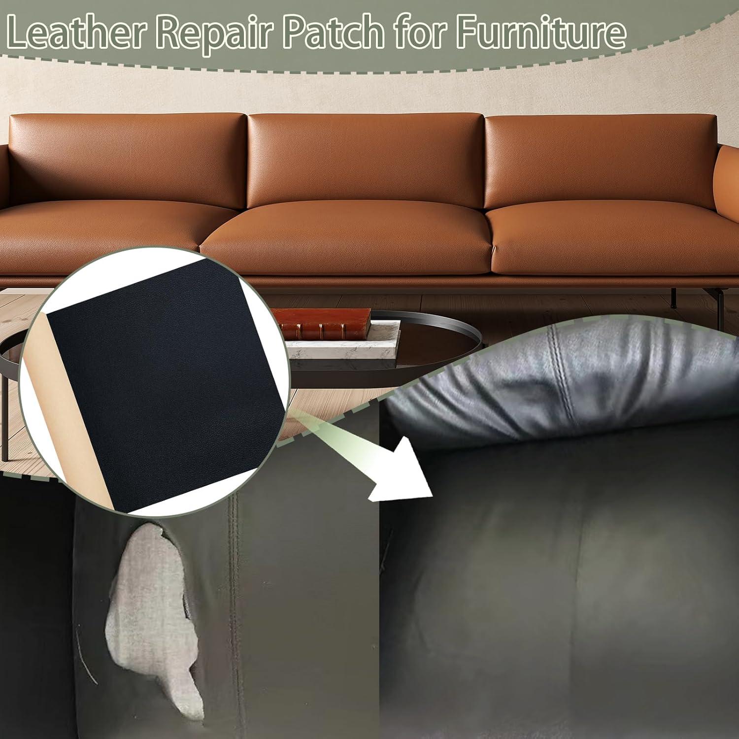 Cinta de Reparación de Cuero TACOLO 30x137 cm Autoadhesiva Café