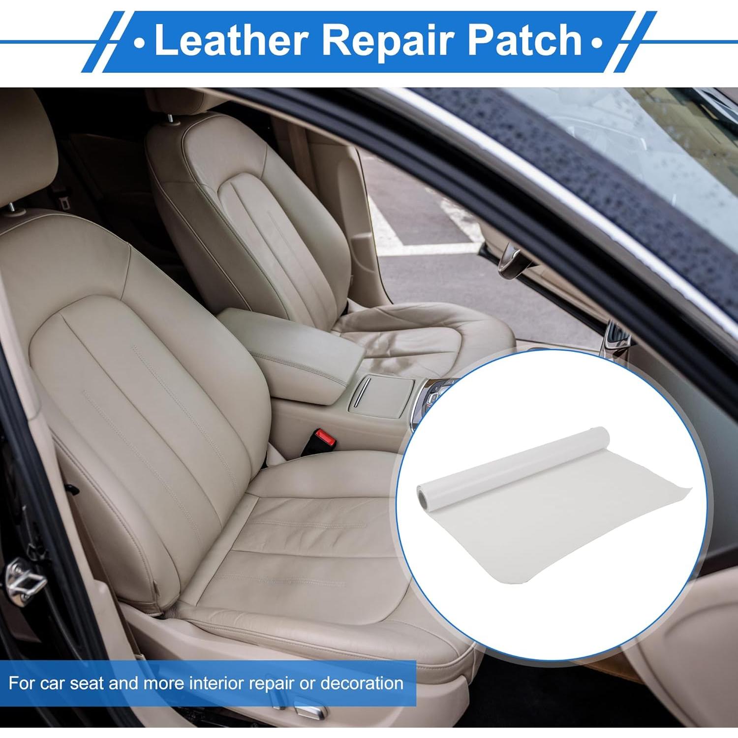 Parche de Reparación de Cuero Autoadhesivo VekAuto 102x41cm Beige