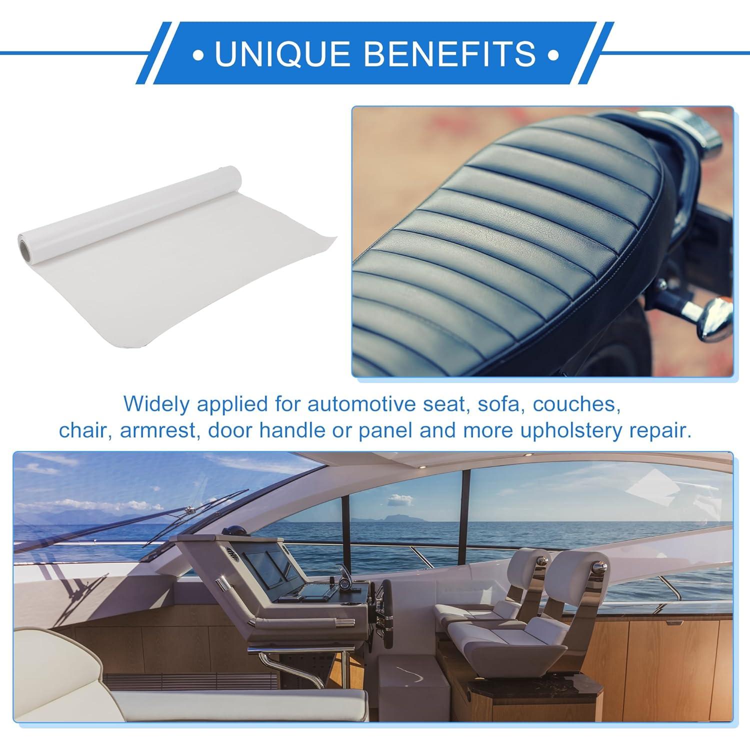 Parche de Reparación de Cuero Autoadhesivo VekAuto 102x41cm Beige