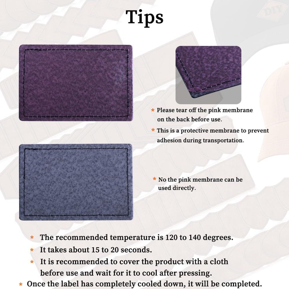 30 Parches Adhesivos de Cuero Sintético Bestlabel Caqui