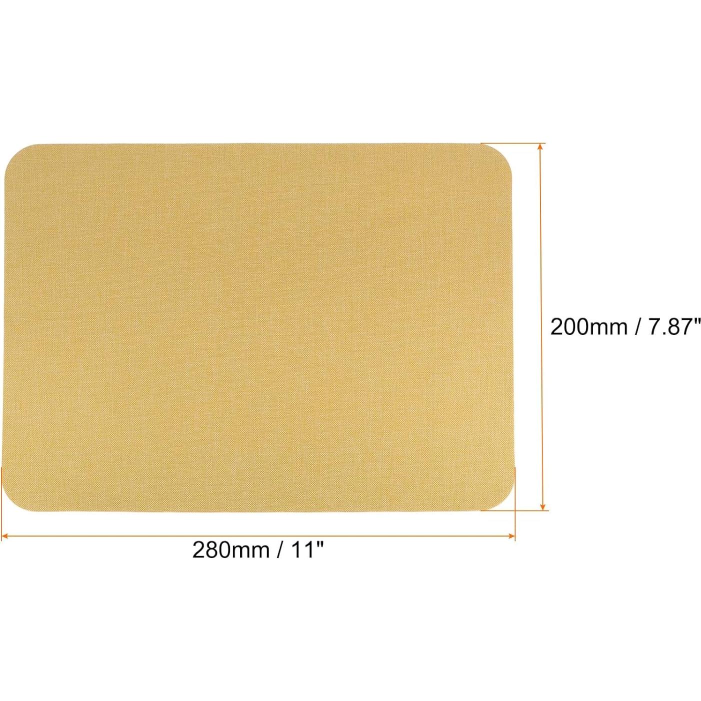HARFINGTON 4Pcs Linen Fabric Patches 8" x 11" Self-Adhesive Fine Linen Repair Tape for Linen Sofa Upholstery Furniture Pillow Clothing, Mustard