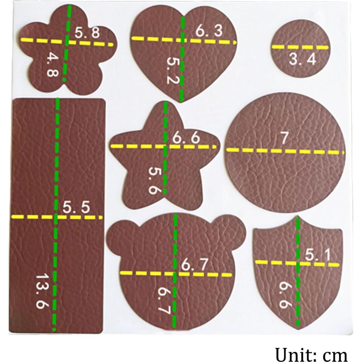 Large Leather Repair Patch for Couches 18 x 18 cm Leather Repair Tape Self,Repair Patch Self Adhesive Waterproof for Couches, Furniture, Kitchen Cabinets, Car Seats A Beige