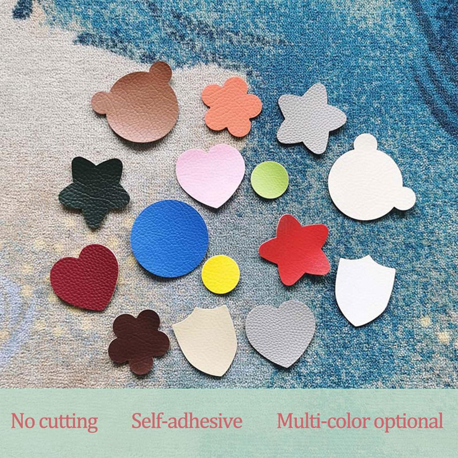 Large Leather Repair Patch for Couches 18 x 18 cm Leather Repair Tape Self,Repair Patch Self Adhesive Waterproof for Couches, Furniture, Kitchen Cabinets, Car Seats A Beige