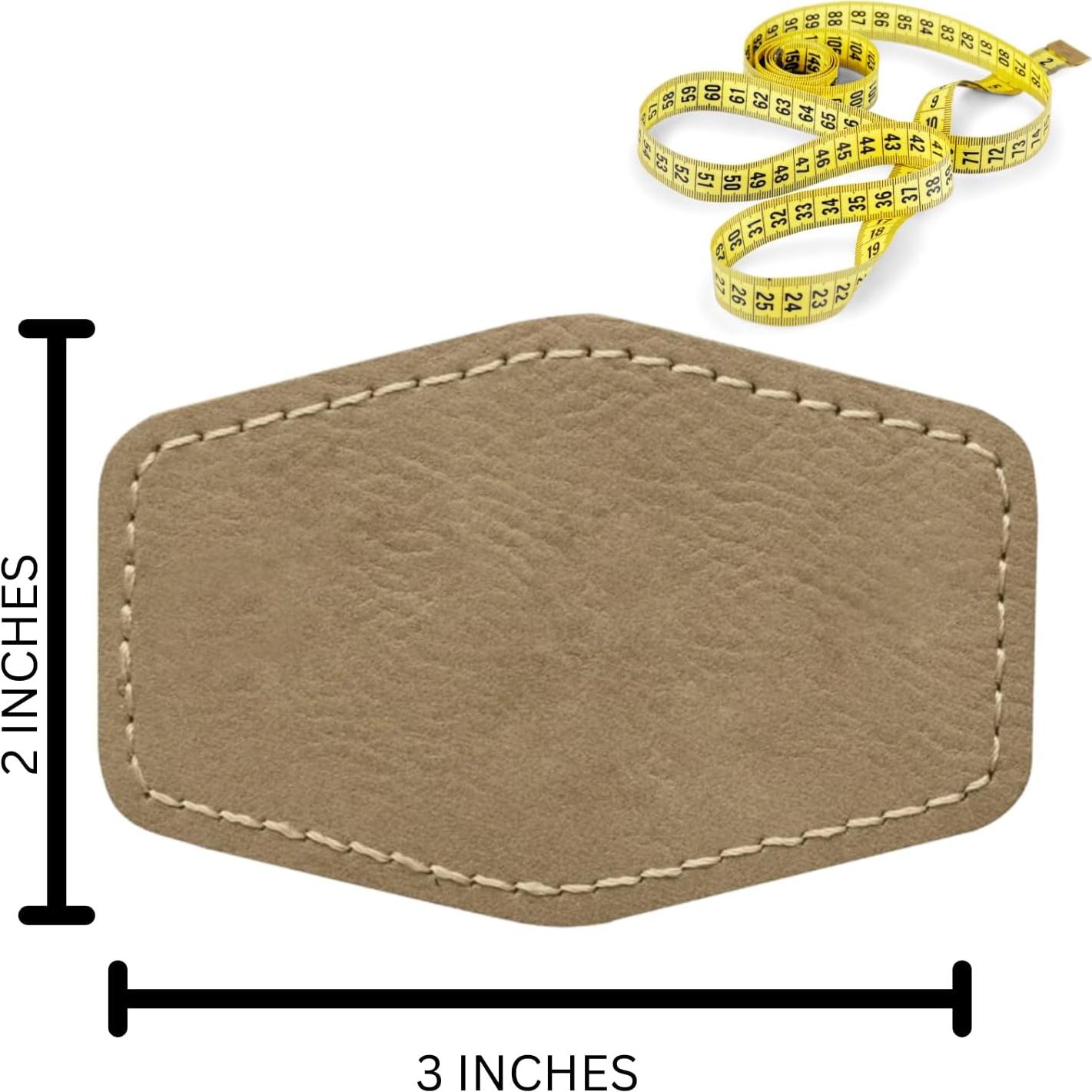 Parche de Cuero Sintético Adhesivo para Sombreros - 10 Piezas