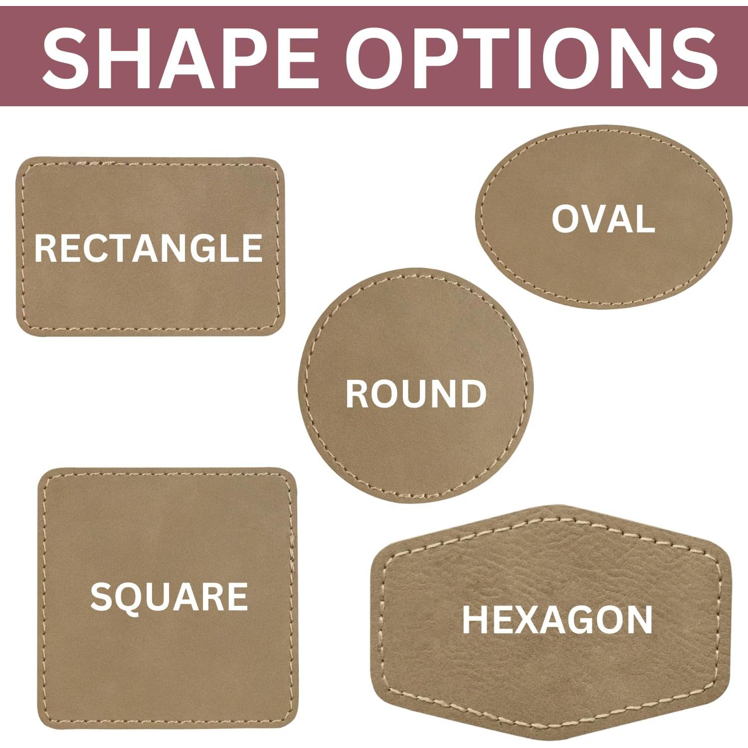 Parche de Cuero Sintético Adhesivo para Sombreros - 10 Piezas