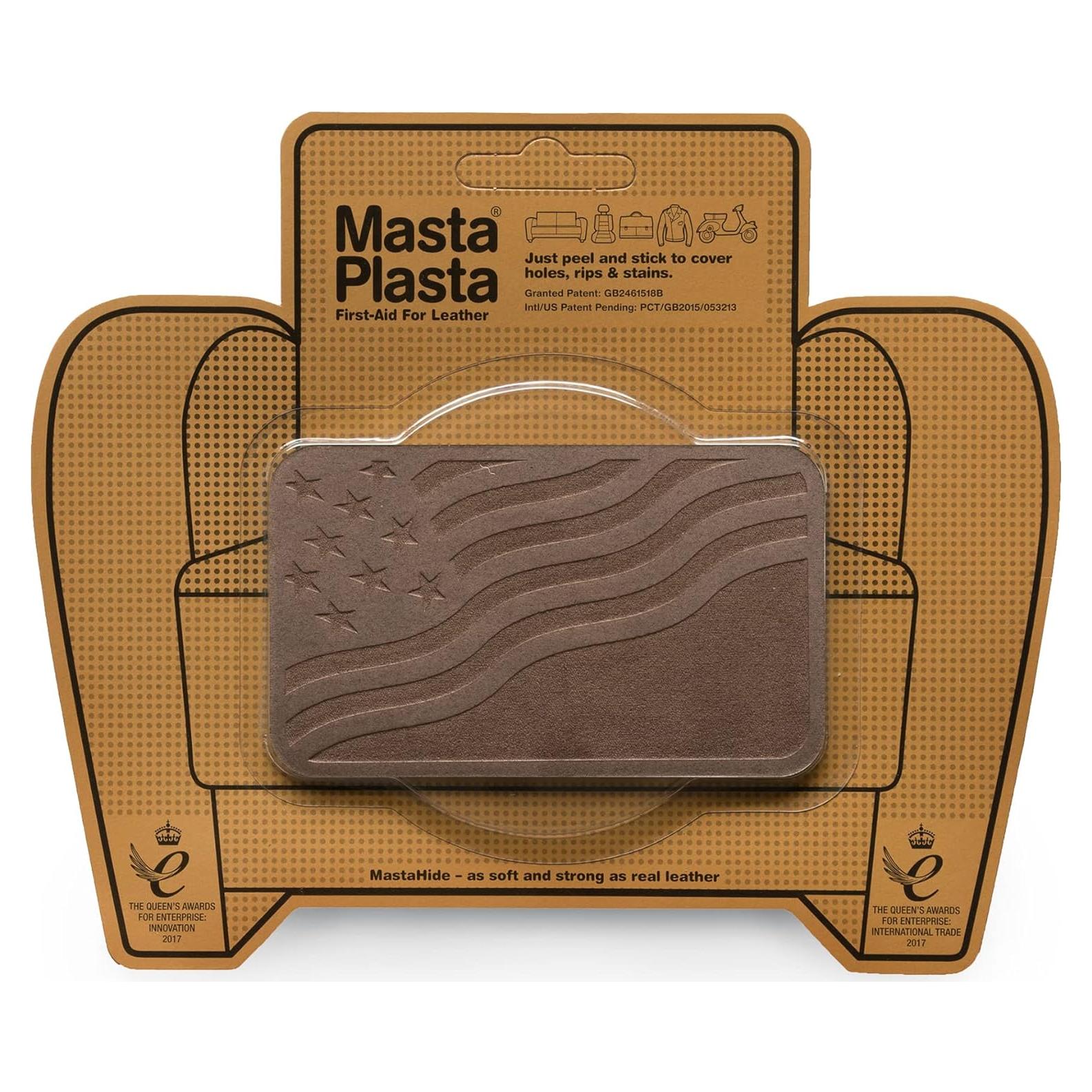 Parche Autoadhesivo MastaPlasta Suede Marrón 10cm x 6cm