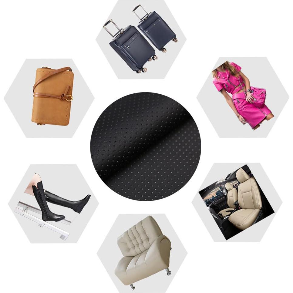 Cinta de Parche de Reparación de Cuero HUIMEILE 20x30 cm Rojo Vino