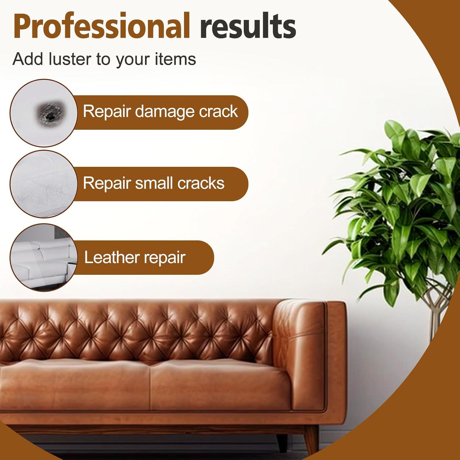 Kit de Reparación de Cuero Ganbaro - 7 Colores, Gel Restaurador