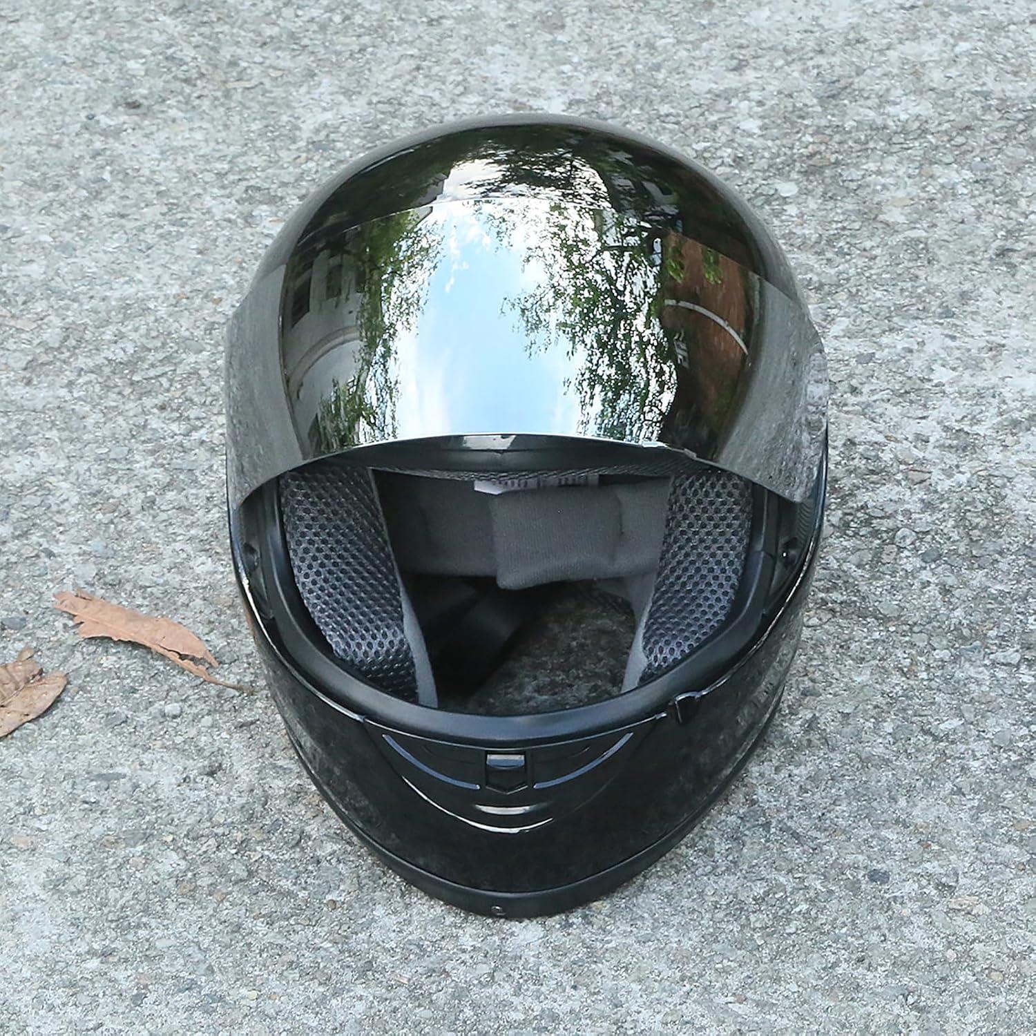Casco TCMT Full Face Negro Brillante DOT para Motocross