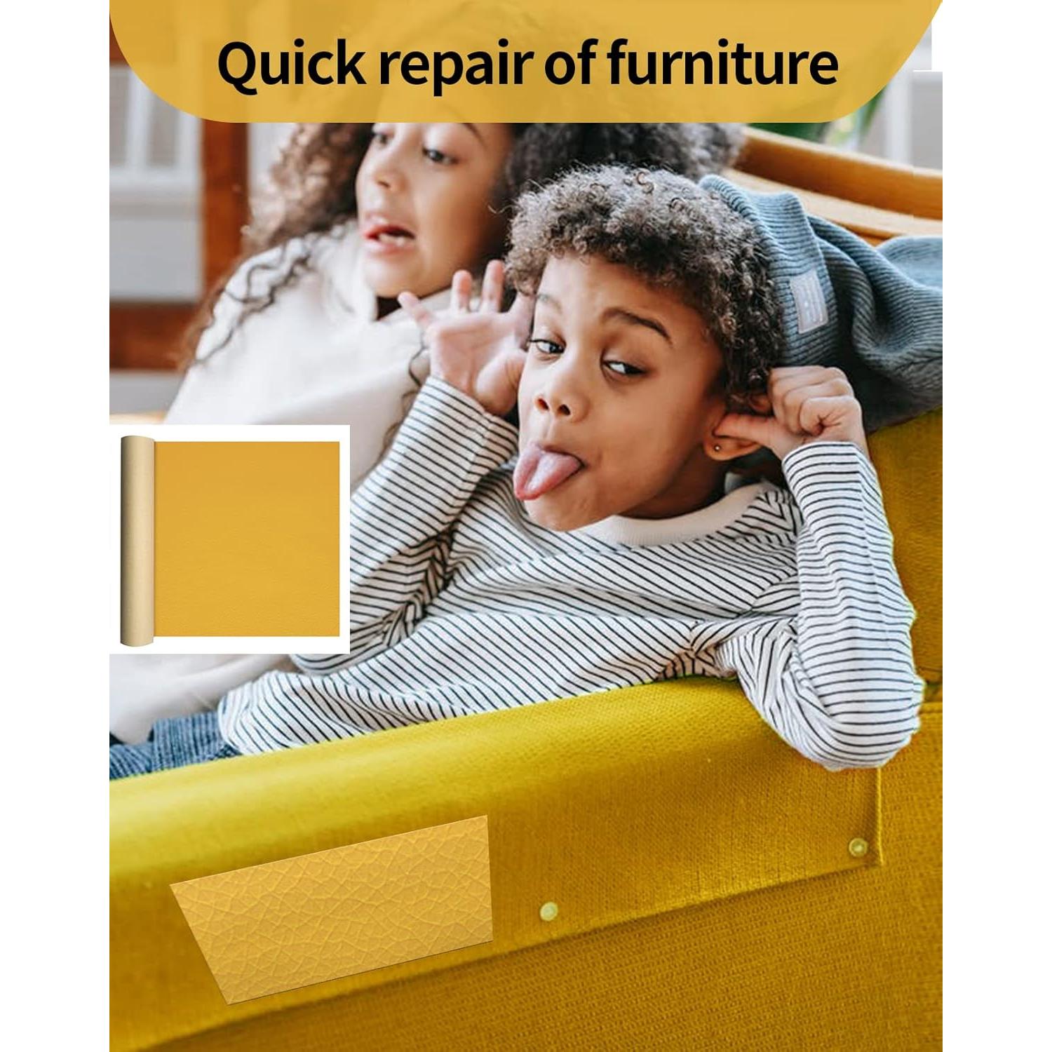 Cinta de Reparación de Cuero Aglzyoply 45x200 cm Amarillo