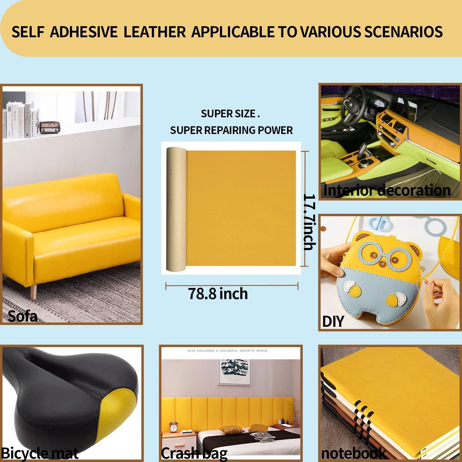 Cinta de Reparación de Cuero Aglzyoply 45x200 cm Amarillo