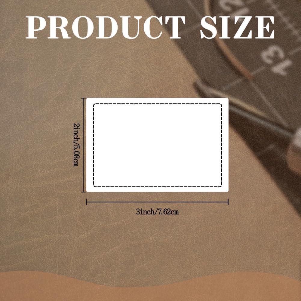 60 Parches Adhesivos Rectangulares de Cuero Sintético ROOT1001