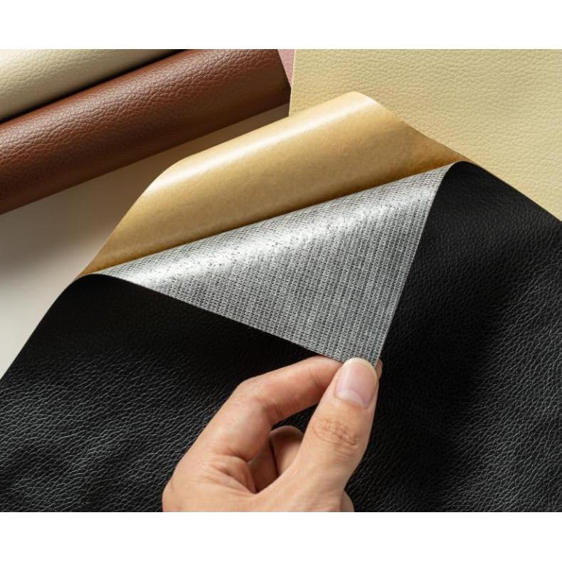 Parche de cuero autoadhesivo Zorratin 20x30 cm negro brillante