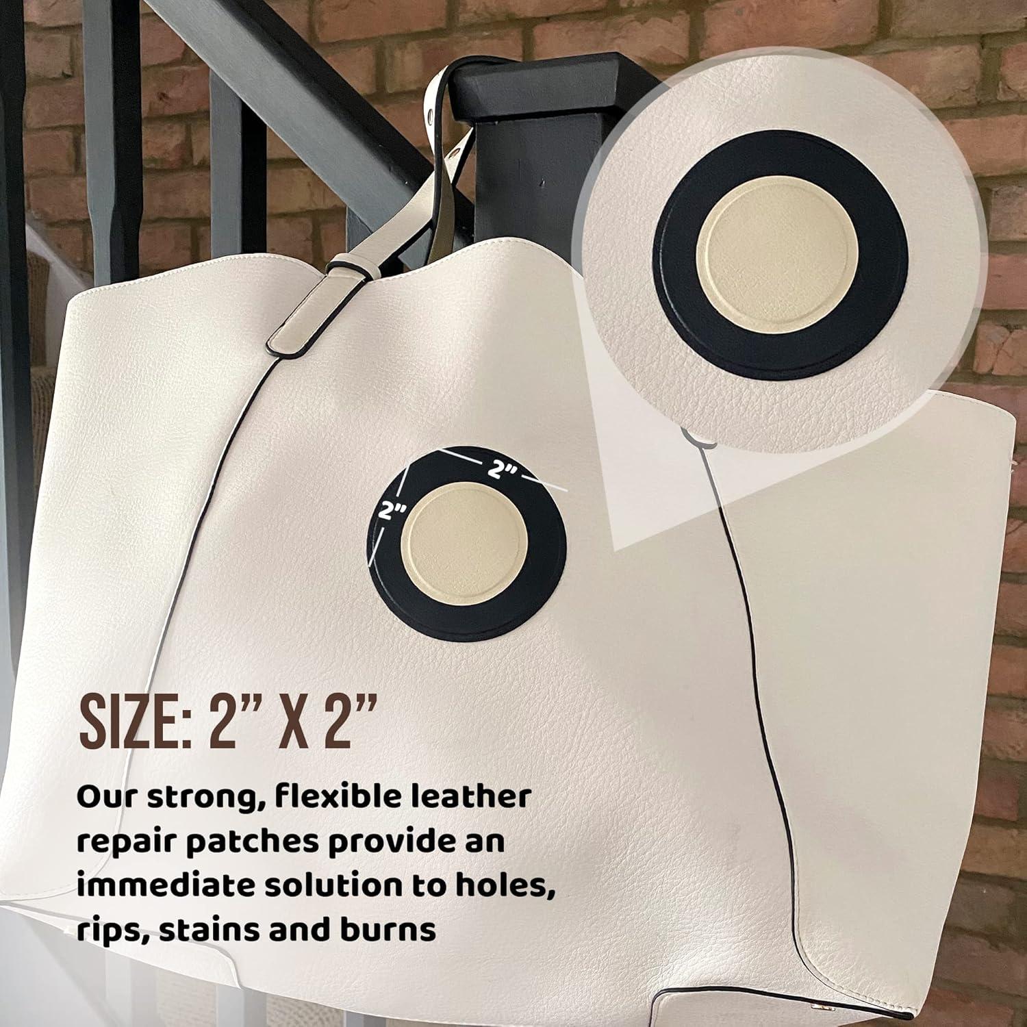 Parche de Reparación de Cuero MastaPlasta 5cm Gris Autoadhesivo