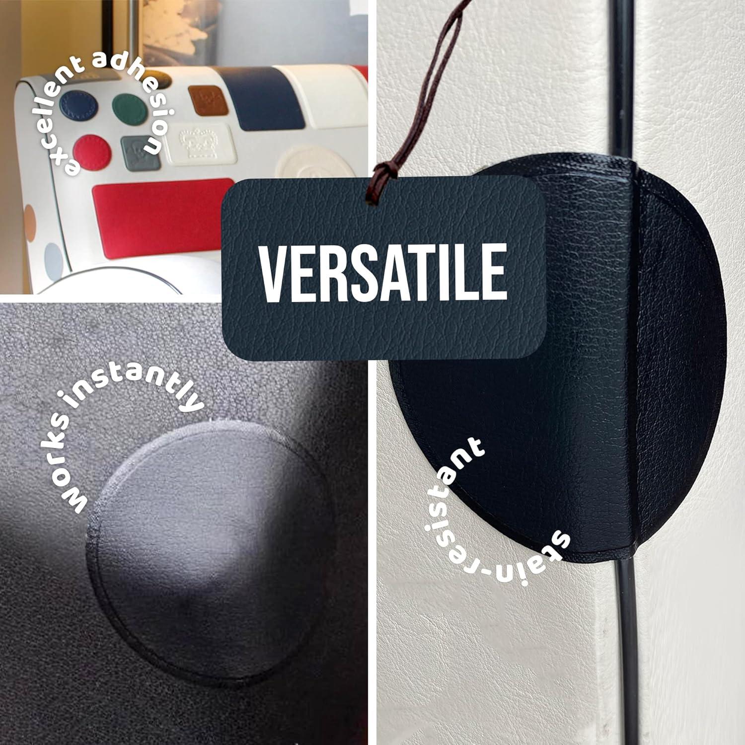 Parche de Reparación de Cuero MastaPlasta 5cm Gris Autoadhesivo